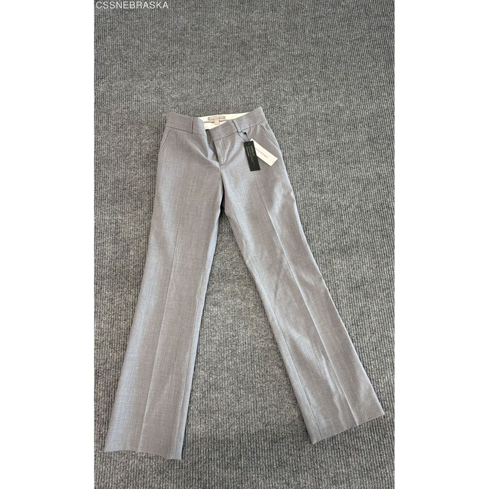 Banana Republic Gray Martin Fit Petite Dress Pants Size 00P Wool Blend Trousers